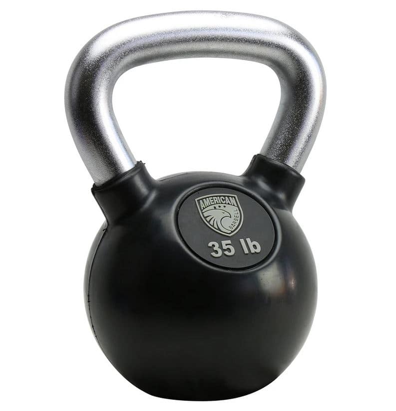 Rubber Coated Kettlebells - 35LB