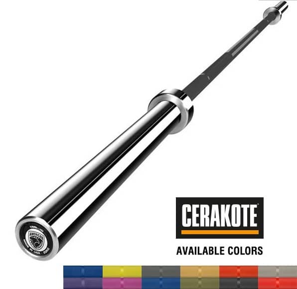 American Barbell 15KG Cerakote Purple Bushing Training Bar